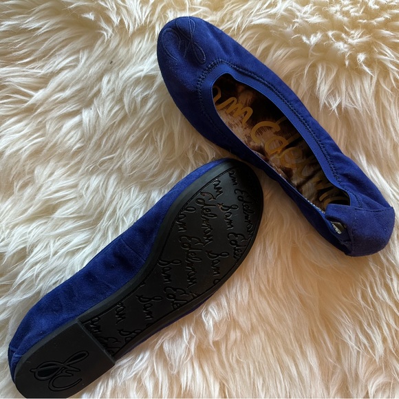 NWOT Sam Edelman Cayla Cobalt Blue Ballet Flats - Picture 2 of 4